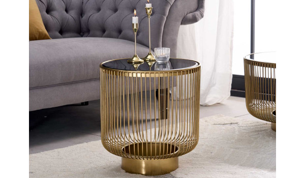 Table d'appoint design en verre