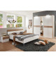 Chambre complète blanche et bois