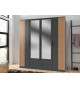 Armoire 3 portes 135 cm