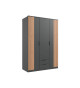 Armoire penderie 3 portes 2 tiroirs