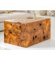 Table basse cube 90 cm en teck