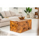 Table basse cube 90 cm en teck
