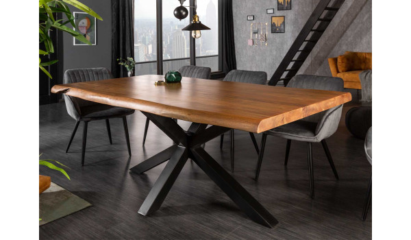 Grande table à manger 180 cm acacia massif