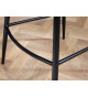 Fauteuils de bar modernes velours jaune
