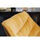 Fauteuils de bar modernes velours jaune