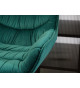 Chaises de bar velours vert émeraude