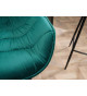 Chaises de bar velours vert émeraude