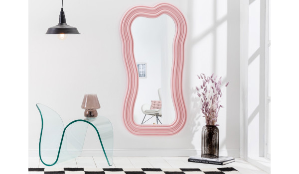 Miroir design tendance rose