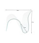 Porte-revues design en verre