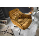 Fauteuil de relaxation jaune moutarde