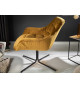 Fauteuil de relaxation jaune moutarde