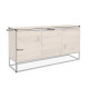 Buffet placage chêne et inclusion papillon noir