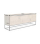 Meuble TV bois et métal 160 cm
