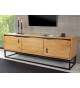 Meuble TV bois et métal 160 cm