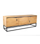 Meuble TV bois et métal 160 cm