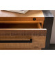 Meuble buffet bois de pin et métal industriel