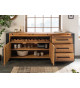 Meuble buffet bois de pin et métal industriel