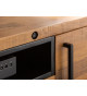 Meuble tv en pin massif et métal