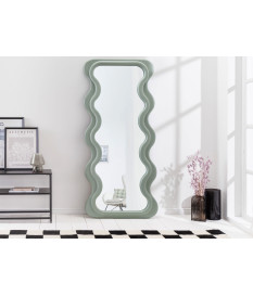 Miroir vague vert sauge 160 cm