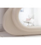 Miroir 160 cm forme vague coloris grège