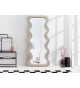 Miroir 160 cm forme vague coloris grège
