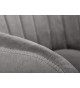 Chaises en velours gris et métal noir