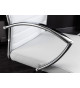 Fauteuil de bureau simili cuir blanc