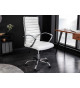 Fauteuil de bureau simili cuir blanc