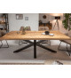 Table à manger 160 cm manguier et métal