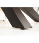 Table à manger 160 cm manguier et métal