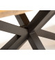 Table à manger 160 cm manguier et métal