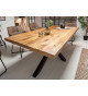 Table à manger 160 cm manguier et métal