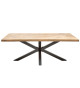 Table à manger 160 cm manguier et métal