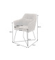 Lot de 2 fauteuils en microfibre taupe