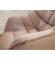 Fauteuils moderne en velours grège