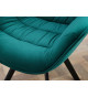 Chaises en velours vert émeraude
