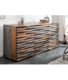 Buffet en bois de sesham fumé