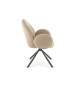 2 Fauteuils pivotants tissu teddy