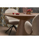 2 Fauteuils pivotants tissu teddy