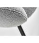 Chaises avec accoudoirs en tissu bouclé