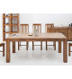 Table de repas rectangulaire en sesham