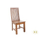 Chaises en bois massif