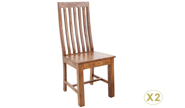 Chaises en bois massif