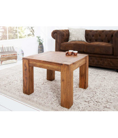 Table basse carrée rétro moderne en sesham