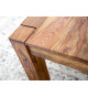 Table basse carrée rétro moderne en sesham