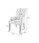 Fauteuils style baroque beige et noir