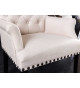 Fauteuils style baroque beige et noir