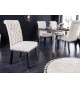Chaises style moderne baroque beige et noir