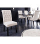Chaises style moderne baroque beige et noir