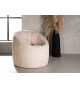 Fauteuil bouclette beige
